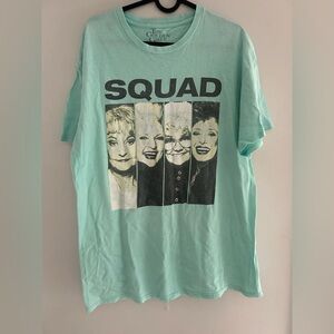 Teal Golden Girls SQUAD TVShow Graphic Tee Large
